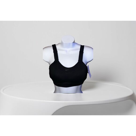 NWT Black Nike Alpha High-Support Padded Adjustable Sports Bra Size XS - Picture 1 of 6